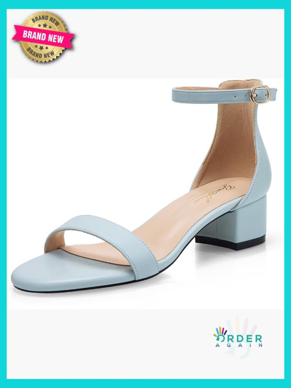 Low Chunky Heels Block Heel Sandals Open Toe Ankle Strap Strappy Dressy Work